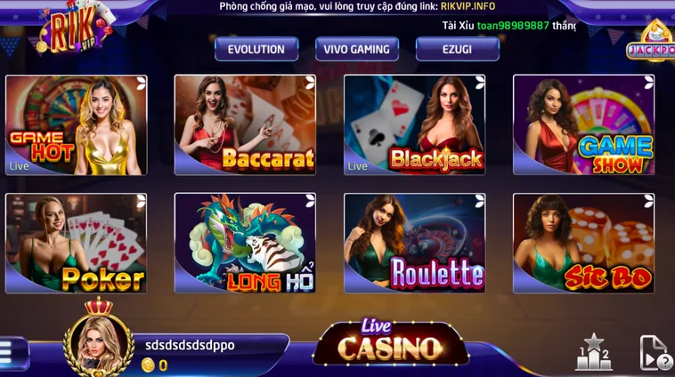 Thăng Hoa Cảm Xúc Bùng Nổ Săn Tiền Thưởng Khủng Tại Casino Livestream Tại RikVip