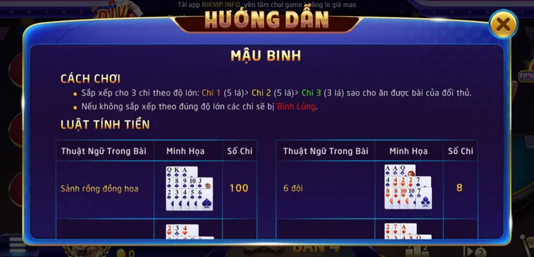 Nâng Cao Tỷ Lệ Thắng Bằng Chiến Thuật Xếp Bài Mậu Binh Tại RikVip Khôn Ngoan