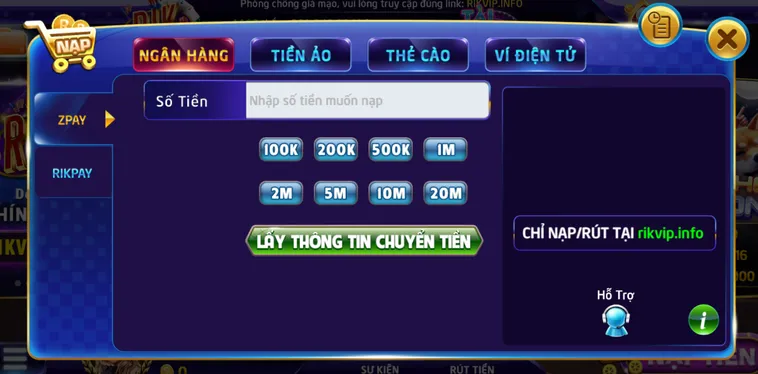 Nạp Tiền RikVip Tiếp Máu Chiến Đấu Săn Hũ Tiền Tỷ Bùng Nổ Tài Chính