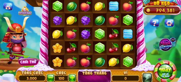 Nổ Hũ Candy Fruit Samurai Tại RikVip Đấu Trường Trái Cây Rực Lửa Kịch Tính