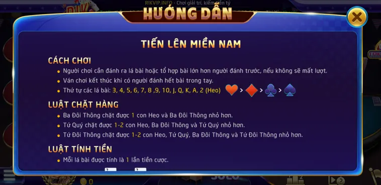 Hướng Dẫn Kỹ Thuật Đọc Vị Bài Và Chiến Thuật Chơi Tiến Lên Miền Nam Tại RikVip
